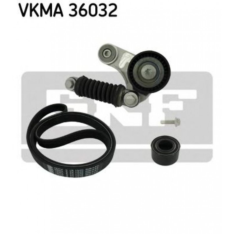 VKMA 36032 SKF Комплект доріжкового ремня (ролик, ремінь)